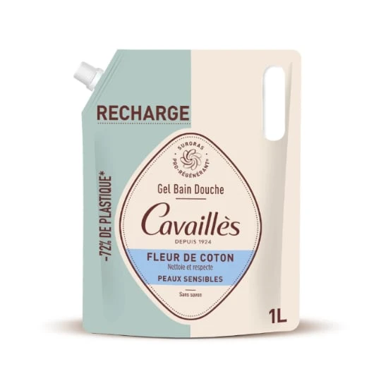 Recharge Gel Douche Peaux Sensible à la Fleur de Coton
