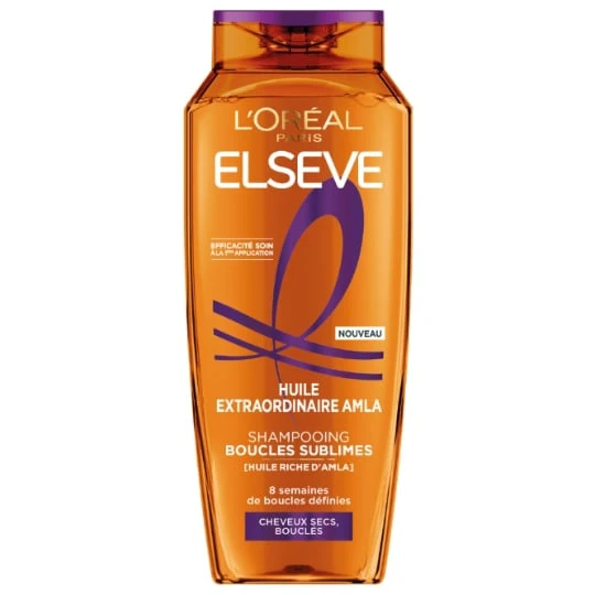 Shampoing Boucles Sublimes Huile Extraordinaire Amla Cheveux secs et bouclés Elseve