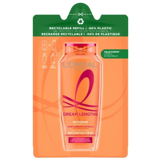 Shampoing Cheveux Longs Abîmés Reconstructeur Dream Long Elseve