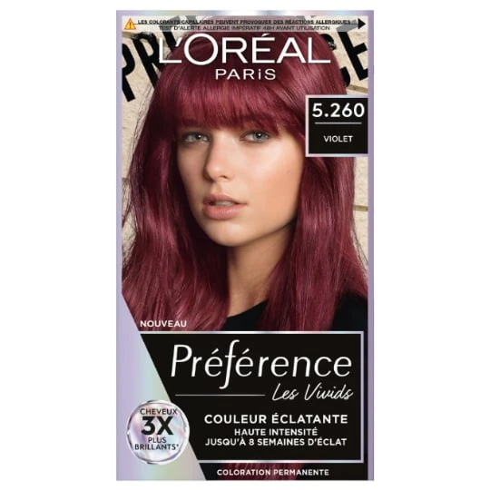 Coloration Cheveux Violet 5.26