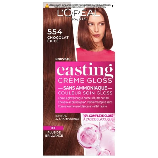 Coloration Cheveux Chocolat épicé 554