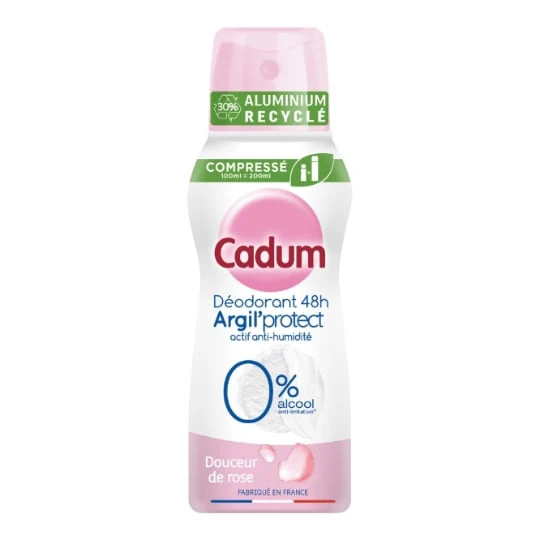 Déodorant spray Efficacité 48h Argil'protect Douceur de Rose