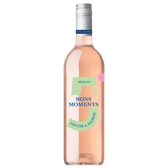 Vin Rosé Merlot Fruité et Floral 5,5%