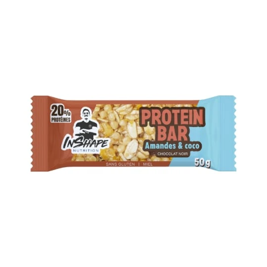 Barre Protéiné Amandes, Coco & Chocolat Noir