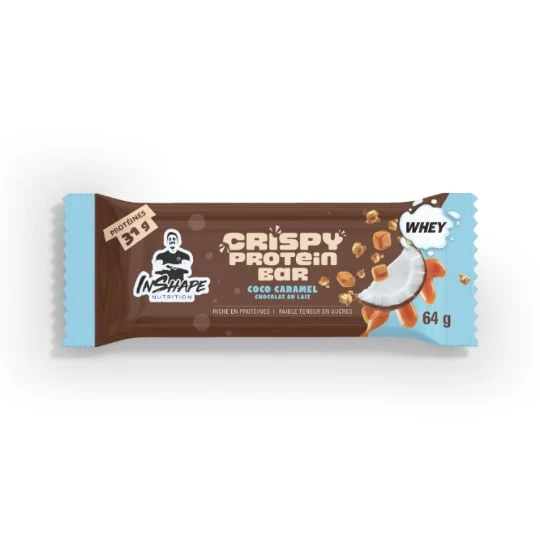 Barre Protéiné Crispy Cookies, Caramel & Chocolat au Lait