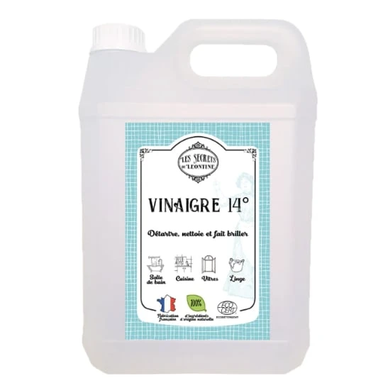 Nettoyant Ménager au Vinaigre 14° Détartre Nettoie et Brille