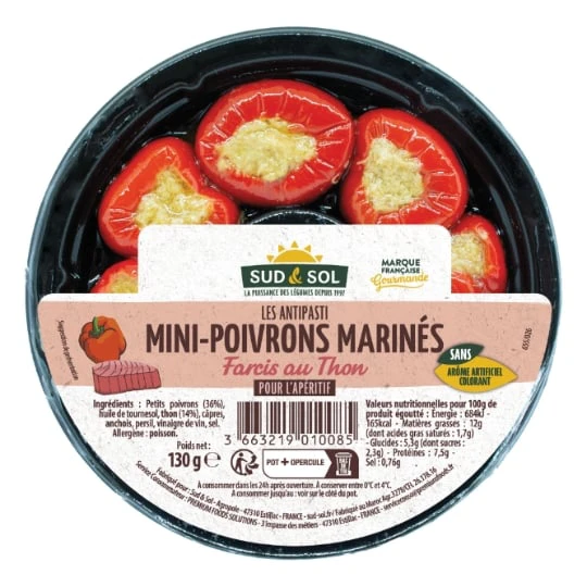 Mini poivrons farcis au thon