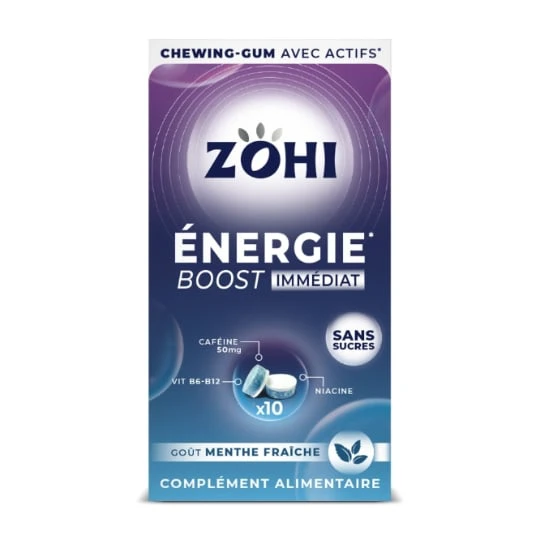 Complément Alimentaire Energie Boost Immédiat à la Menthe Fraiche