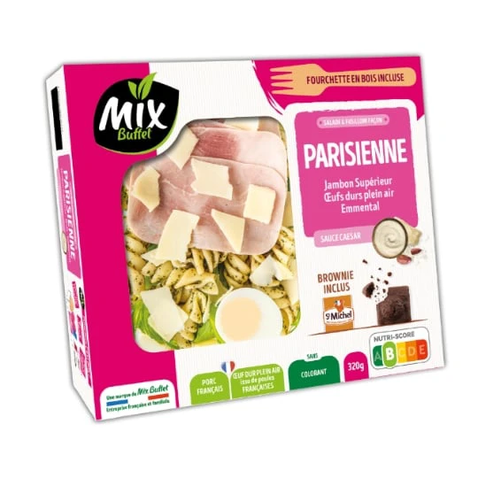 Salade Parisienne Jambon Œufs Durs et Emmental