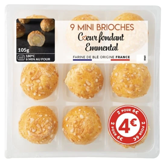 Briochettes Emmental