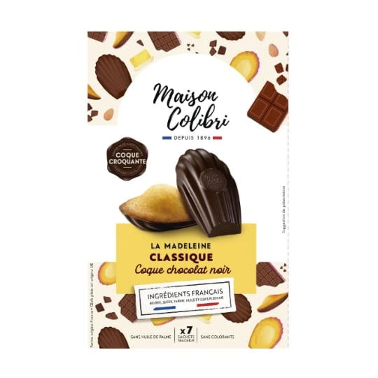 Madeleine Classique Coque Chocolat Noir