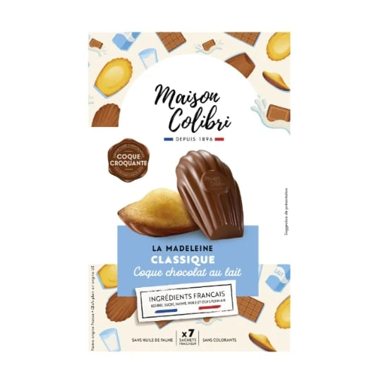 Madeleine Classique Coque Chocolat au Lait