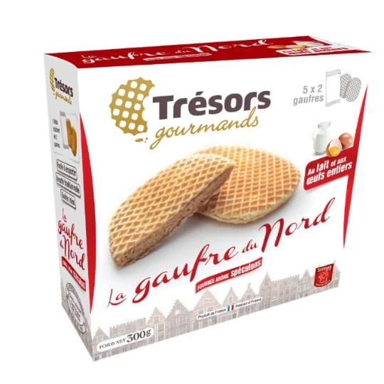 Gaufres Fourrées Spéculoos La Gaufre du Nord