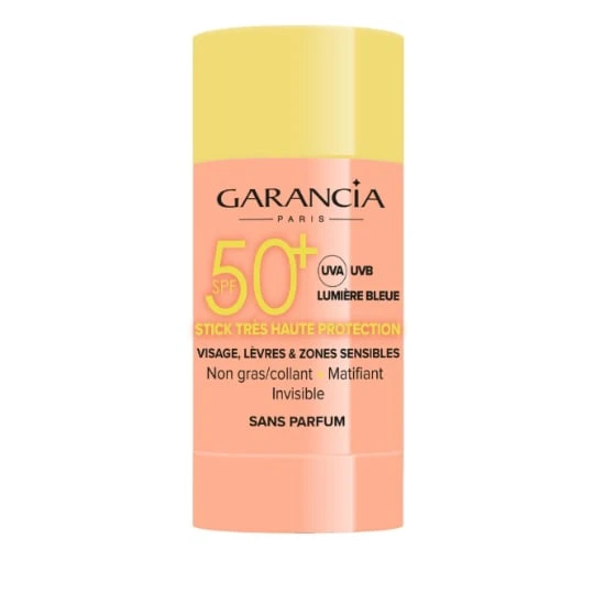 Stick solaire Visage Lèvres et Zones Sensibles Très Haute Protection Spf 50+