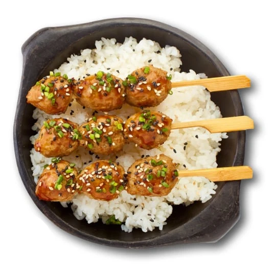 Brochettes boulette de poulet
