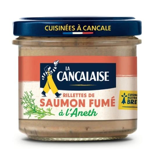 Rillettes de saumon fumé à l'aneth
