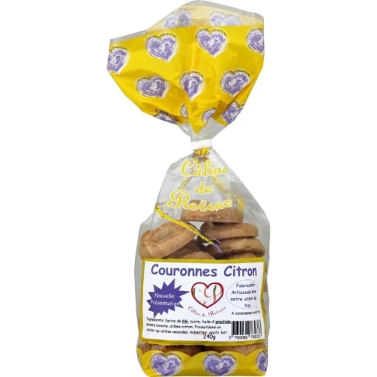 Biscuits couronnes citron