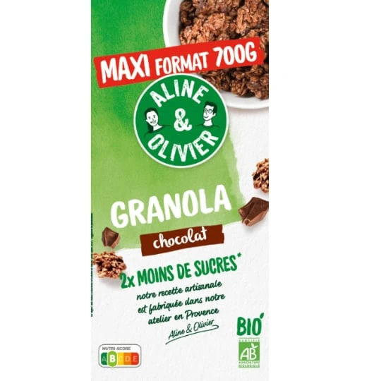 Granola pépites chocolat Bio ALINE & OLIVIER