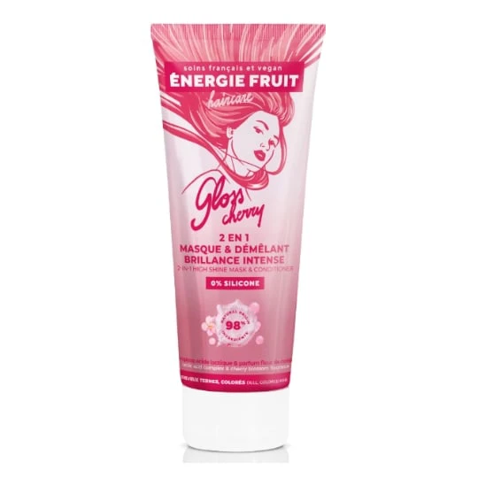 Masque Gloss Cherry 2en1 Brillance Intense Démêlant