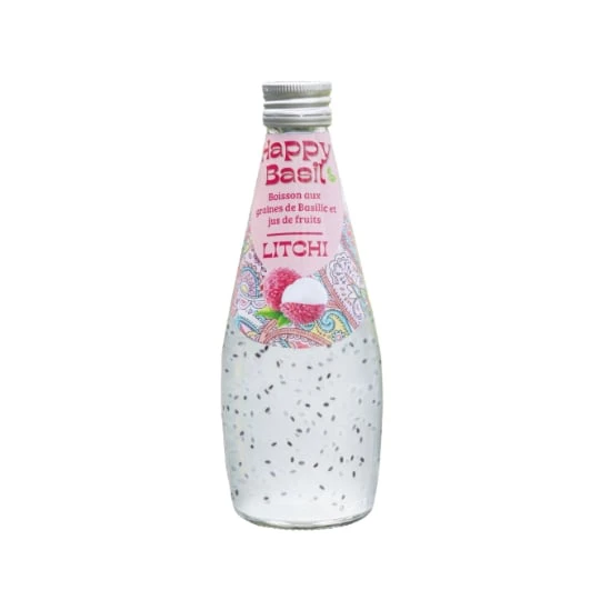 Boisson Aux Graines de Basilic et Jus de Litchi