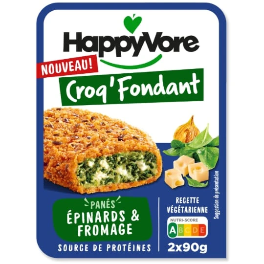 Plat Cuisiné Végétarien Epinards Chèvre Fondant