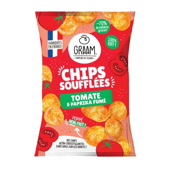Chips soufflées tomate et paprika