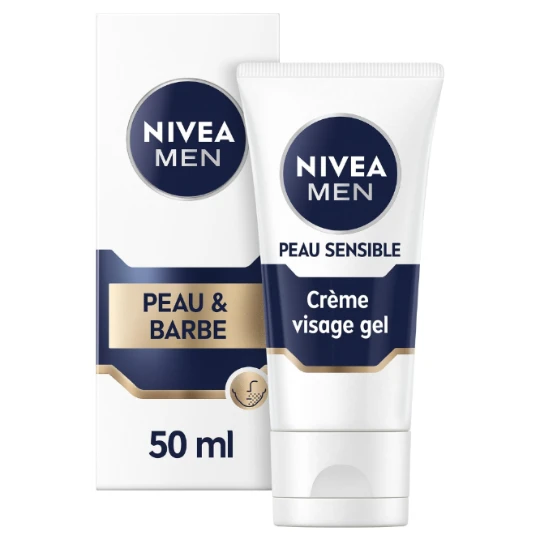 Soin Visage et Barbe Homme Peau Sensible VitaminPRO Hydratant 24H Confort Quotidien