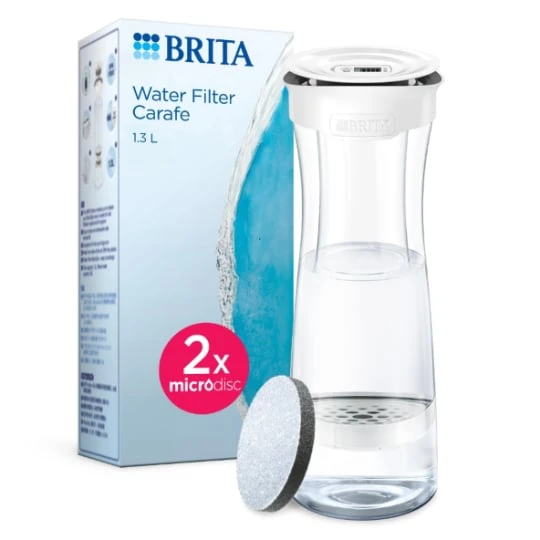 Bouteille  filtrante blanche