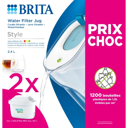 Bri - Carafe style bleu 2M