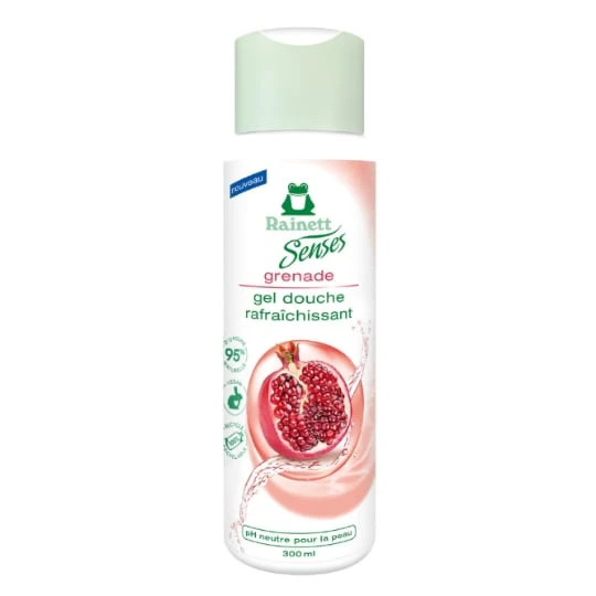 Gel douche Rafraîchissant PH Neutre Grenade Sans Microplastique Sans SLES Sans Paraben