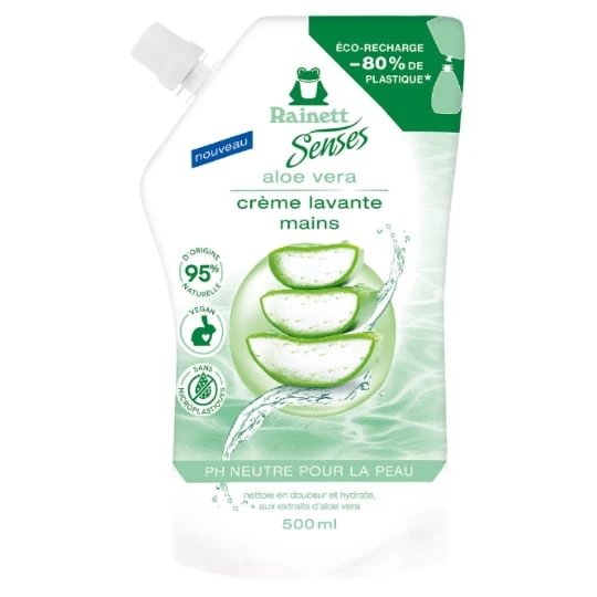 Recharge Crème Lavante Mains PH Neutre Aloe Vera