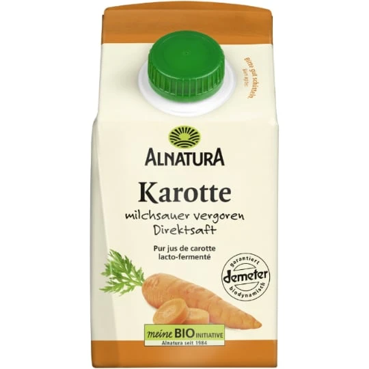 Jus de carotte lacto-fermeté