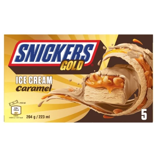 Glace barre chocolatée au caramel
