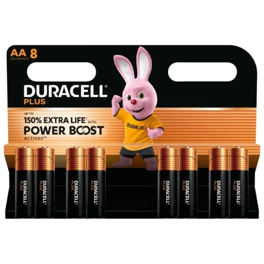 Pile Alcaline Plus Powerboost AA/LR06 - Le lot de 8