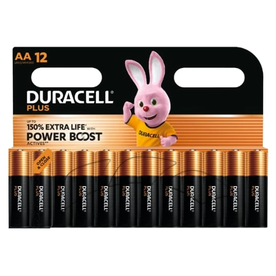 Pile Alcaline Plus Powerboost AA/LR06 - Le lot de 12