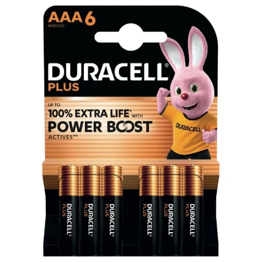Pile Powerboost Alcaline AAA LR03 - Le lot de 6