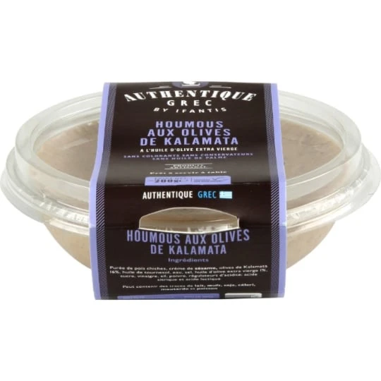 Houmous aux olives de Kalamata