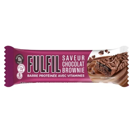 Barre Protéinée Avec Vitamines Saveur Chocoalt Brownie