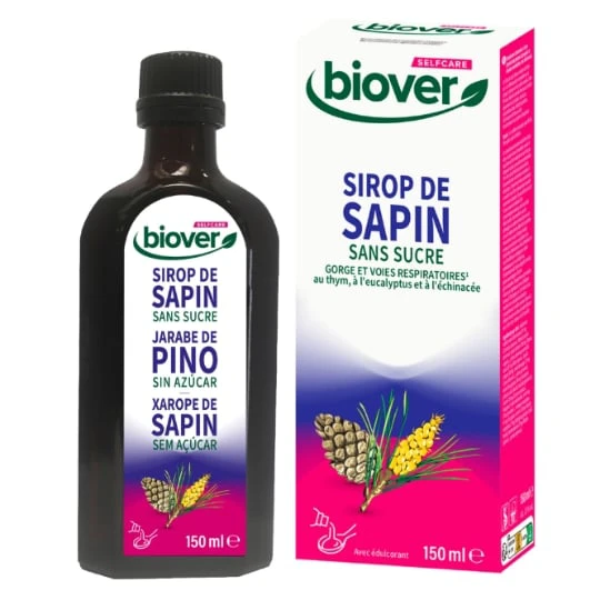Sirop Adoucit la Gorge et Apaise les Voies Respiratoires Sapin Sans Sucre Bio