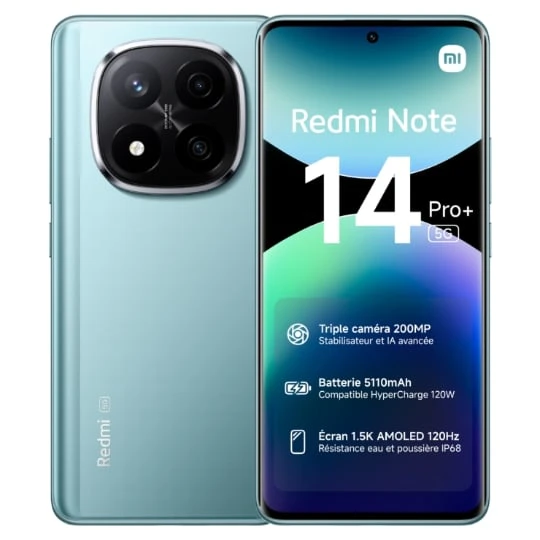 Smartphone Redmi Note 14 Pro+ 512 Go Bleu