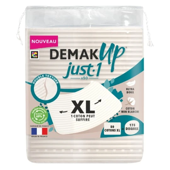 Disque de Coton Blanc XL Ultra Doux