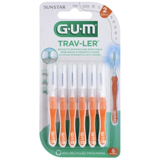 Brossette interdentaire Taille 2 0,9mm Gum