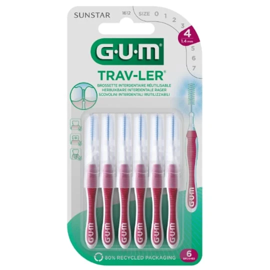 Brossette interdentaire Taille 4 1,4mm Gum