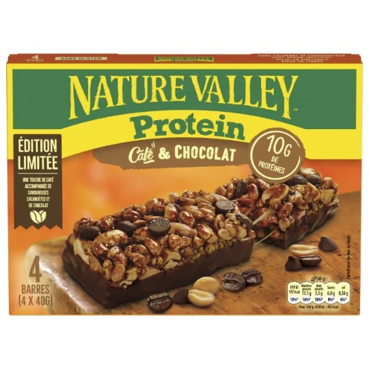 Barre de céréales protéinée café et chocolat