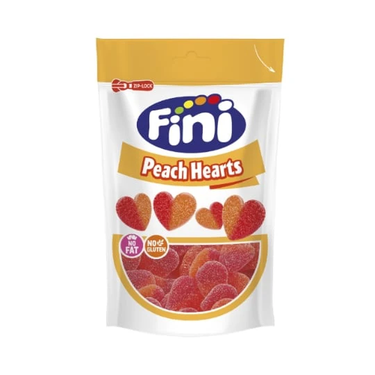Bonbons cœur de pêche