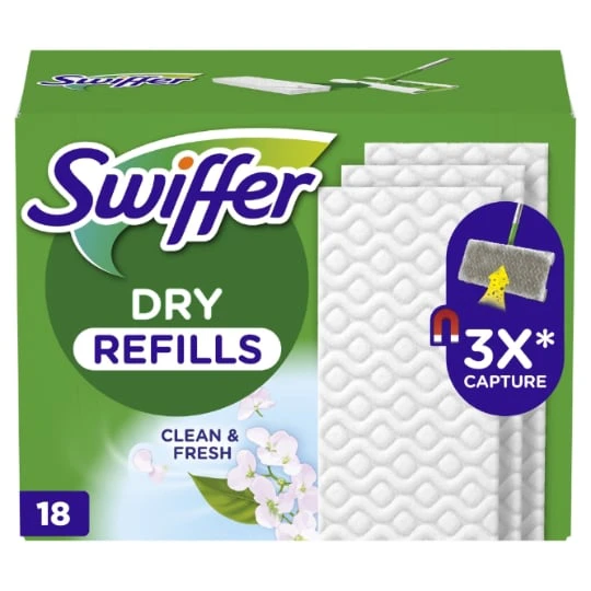 Lingettes Poussières Sèches Propre & Frais pour Balai