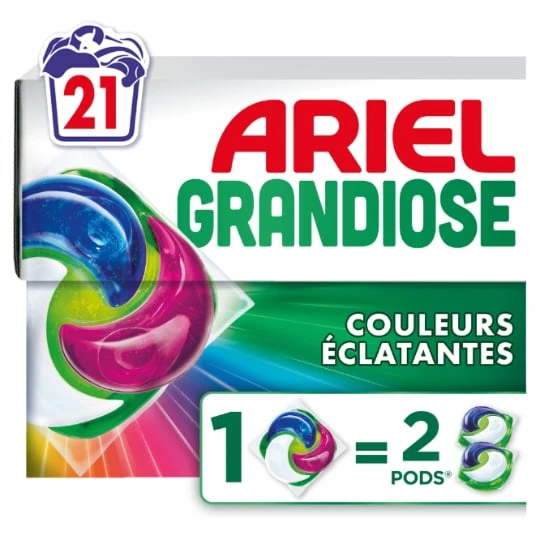 Lessive capsules Couleurs Eclatantes