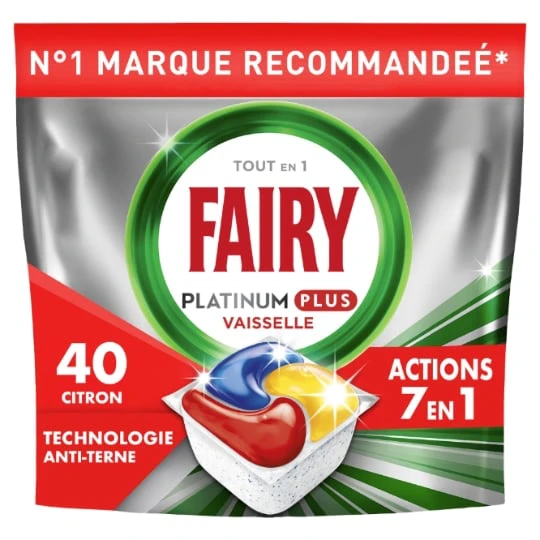 Tablette lave-Vaisselle  Platinum Plus Tout en 1 - Filtre Nettoyé + Anti-Terne