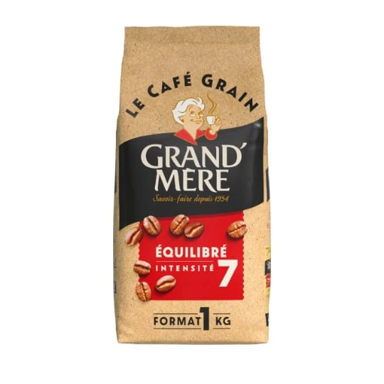 Café en Grains Equilibré Intensité 7 100% Arabica et Robusta