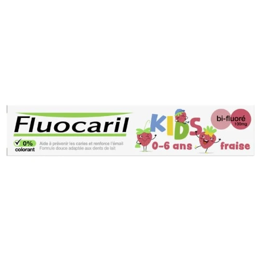 Dentifrice Enfant 0-6 ans Anti-caries Goût Fraise